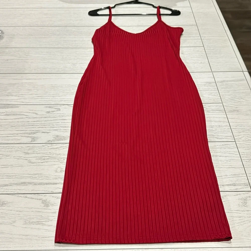 SXY Solid Ribbed Knit Bodycon Dress - Picture 1 of 2